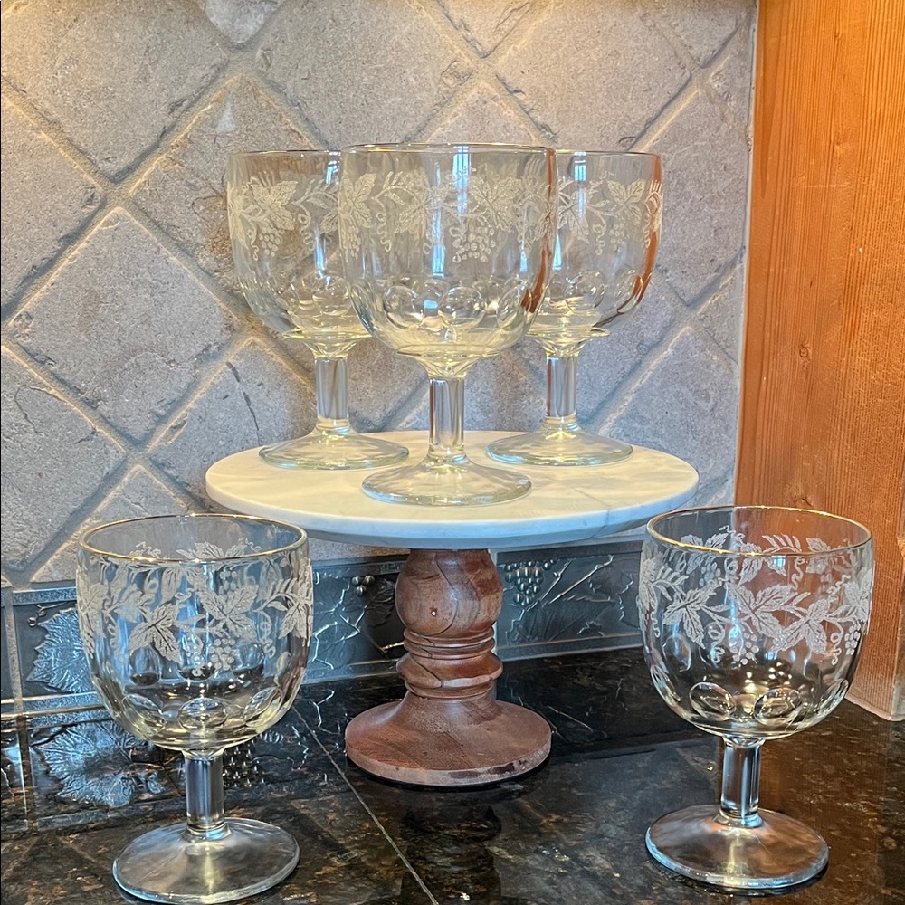 5 Vintage Goblets